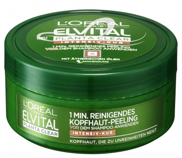 6er L'Oréal Paris Elvital Planta Clear Intensiv-Kur, 6*150ml